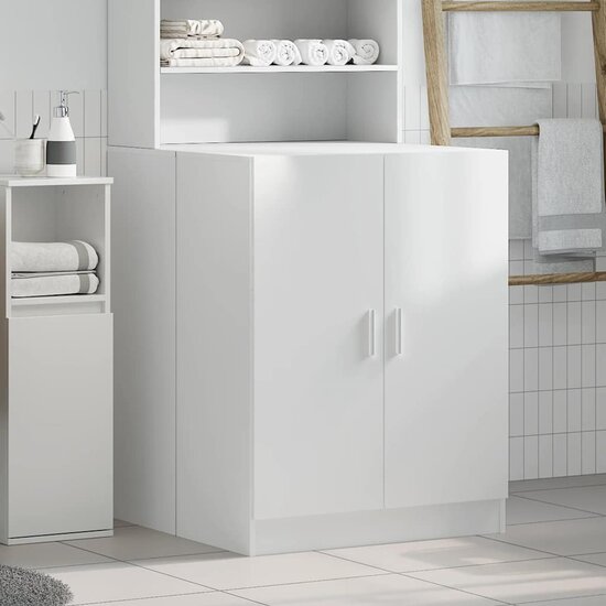 Wasmachinekast 71x71,5x91,5 cm wit