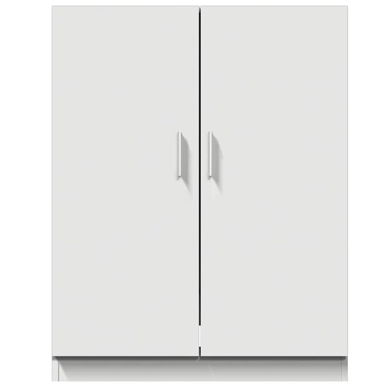 Wasmachinekast 71x71,5x91,5 cm wit