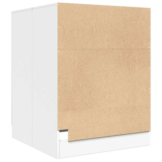 Wasmachinekast 71x71,5x91,5 cm wit