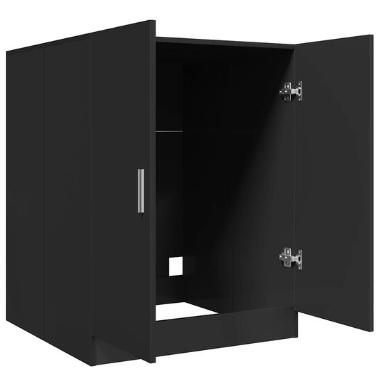 Wasmachinekast 71x71,5x91,5 cm zwart