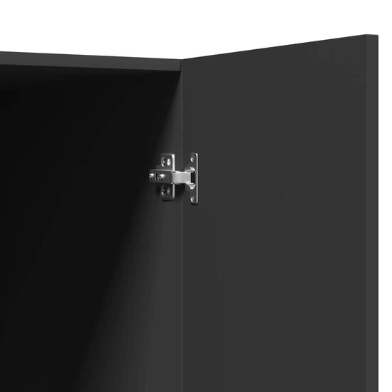 Wasmachinekast 71x71,5x91,5 cm zwart