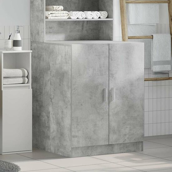 Wasmachinekast 71X71,5X91,5 Cm Betongrijs
