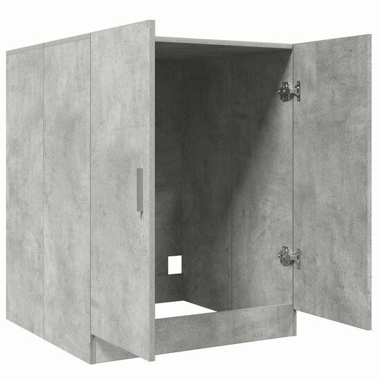 Wasmachinekast 71X71,5X91,5 Cm Betongrijs