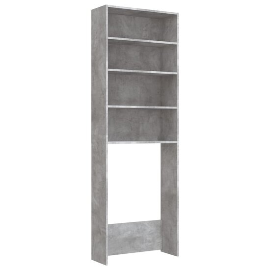 Wasmachinekast 64X24X190 Cm Betongrijs