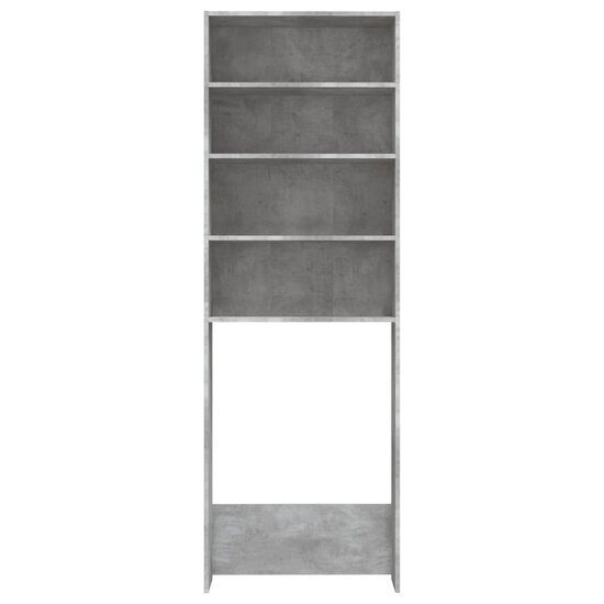 Wasmachinekast 64X24X190 Cm Betongrijs
