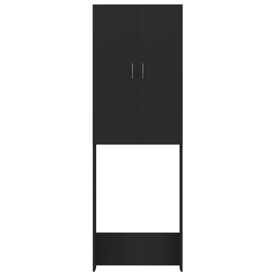 Wasmachinekast 64X25,5X190 Cm Zwart