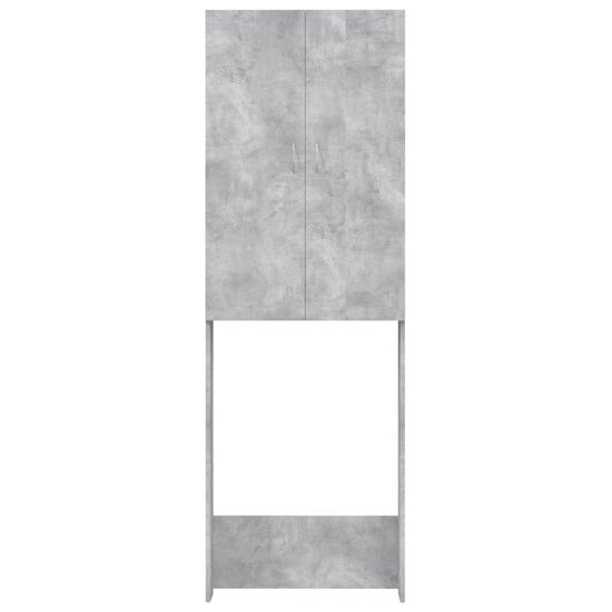 Wasmachinekast 64x25,5x190 cm betongrijs