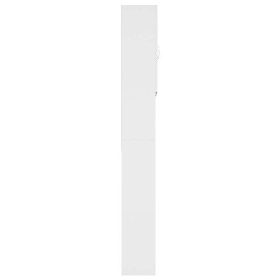 Wasmachinekast 64x25,5x190 cm wit