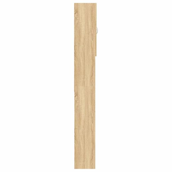 Wasmachinekast 64x25,5x190 cm sonoma eikenkleurig