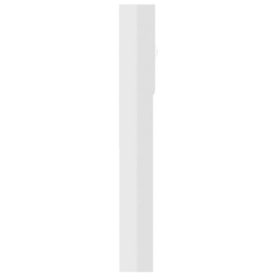 Wasmachinekast 64X25,5X190 Cm Hoogglans wit