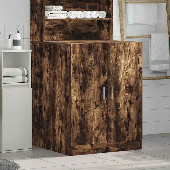 Wasmachinekast 71x71,5x91,5 cm gerookt eikenkleurig