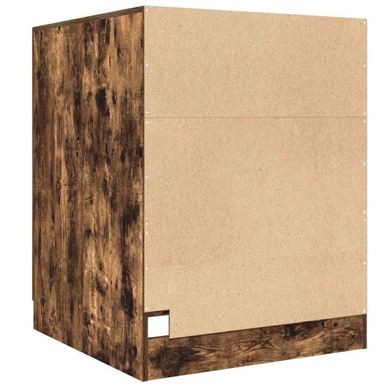 Wasmachinekast 71x71,5x91,5 cm gerookt eikenkleurig