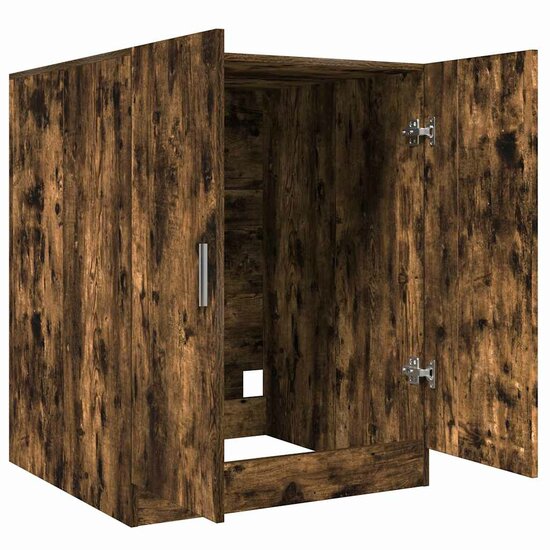 Wasmachinekast 71x71,5x91,5 cm gerookt eikenkleurig