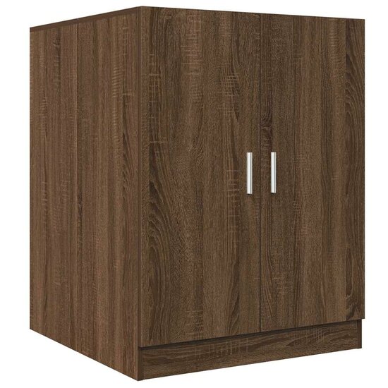 Wasmachinekast 71x71,5x91,5 cm bruin eikenkleur
