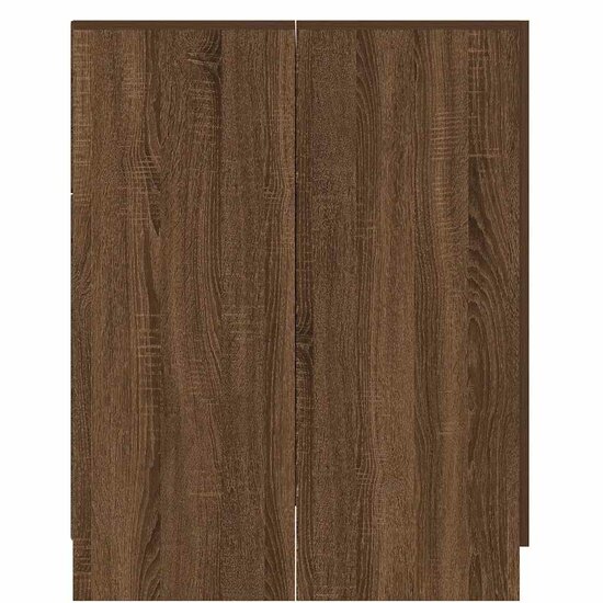 Wasmachinekast 71x71,5x91,5 cm bruin eikenkleur