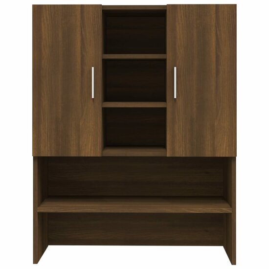 Wasmachinekast 70,5x25,5x90 cm bruin eikenkleur