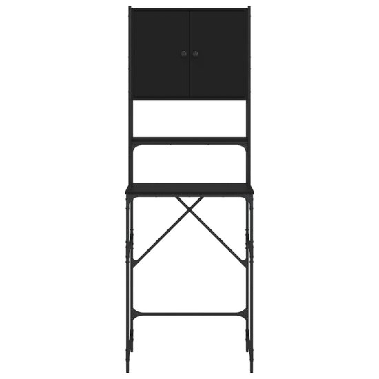 Wasmachinekast 68X48,5X194 Cm Zwart