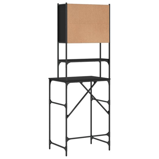 Wasmachinekast 68X48,5X194 Cm Zwart