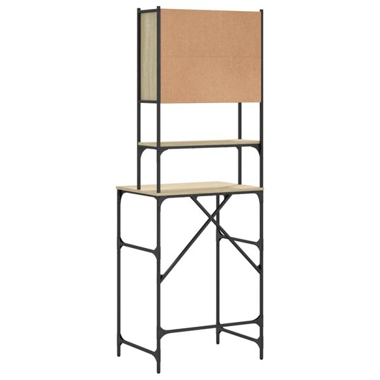 Wasmachinekast 68x48,5x194 cm sonoma eikenkleurig