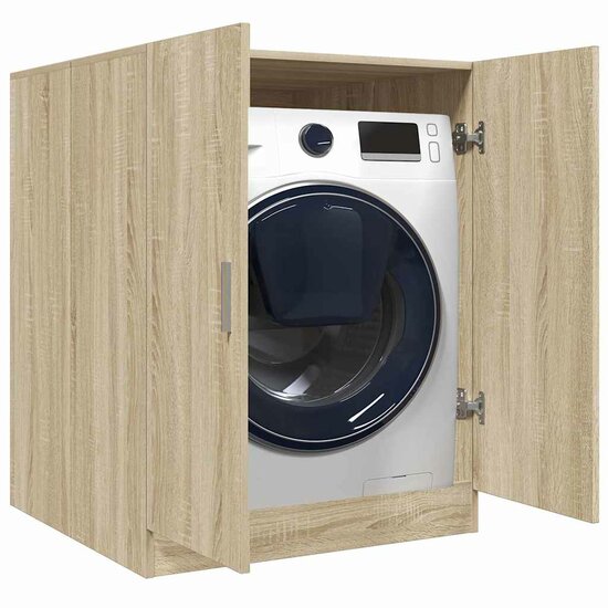 Wasmachinekast 70,5x71,5x91,5 cm sonoma eikenkleurig