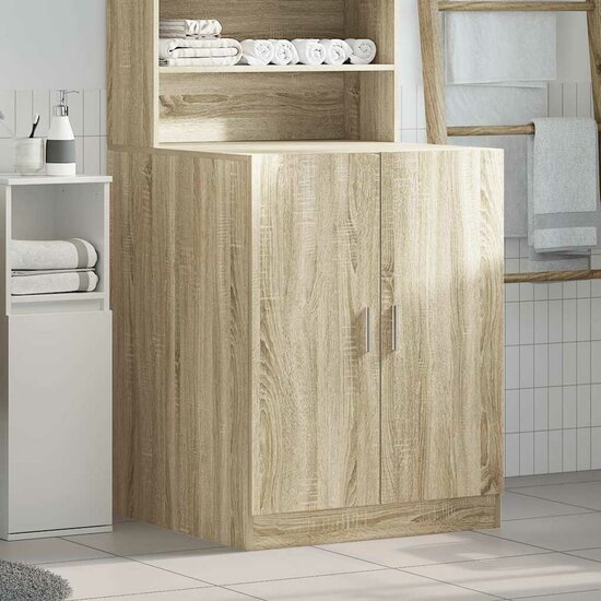 Wasmachinekast 70,5x71,5x91,5 cm sonoma eikenkleurig