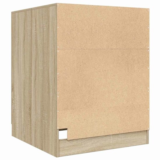 Wasmachinekast 70,5x71,5x91,5 cm sonoma eikenkleurig