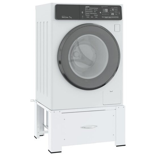 Wasmachineverhoger Met Lade Wit 1
