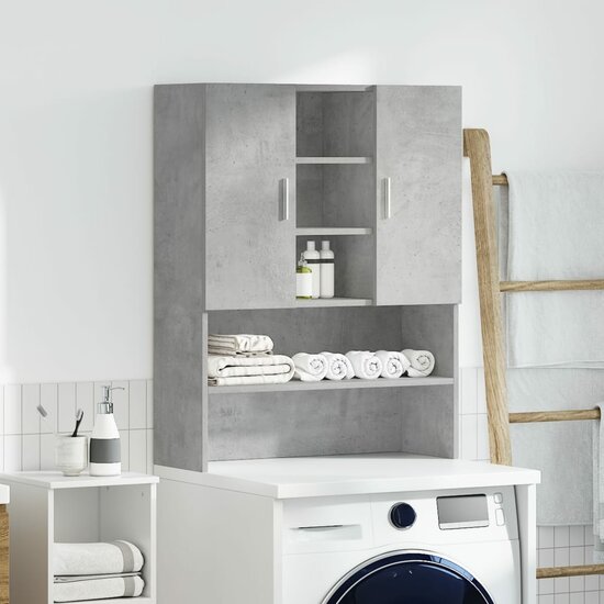 Wasmachinekast 70,5X25,5X90 Cm Betongrijs