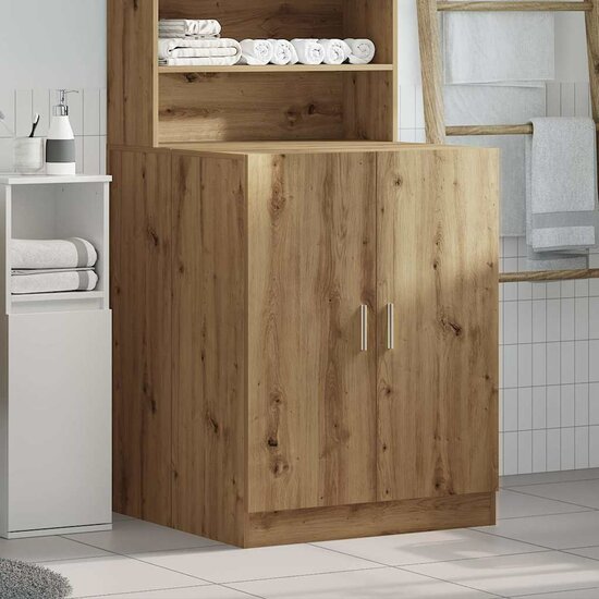 Wasmachinekast 70,5x71,5x91,5 cm artisanaal eikenkleurig