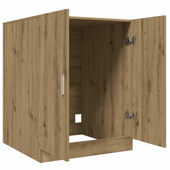 Wasmachinekast 70,5x71,5x91,5 cm artisanaal eikenkleurig