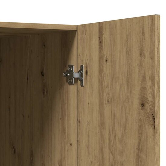 Wasmachinekast 70,5x71,5x91,5 cm artisanaal eikenkleurig