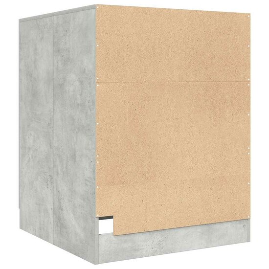 Wasmachinekast 70,5X71,5X91,5 Cm Betongrijs
