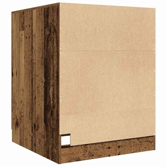 Wasmachinekast 70,5X71,5X91,5 Cm Kleurig Oud hout
