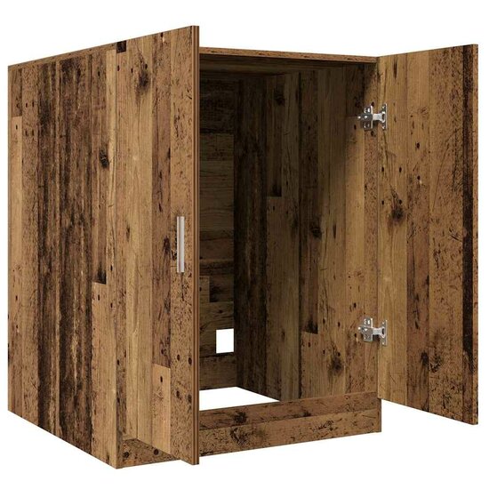 Wasmachinekast 70,5X71,5X91,5 Cm Kleurig Oud hout
