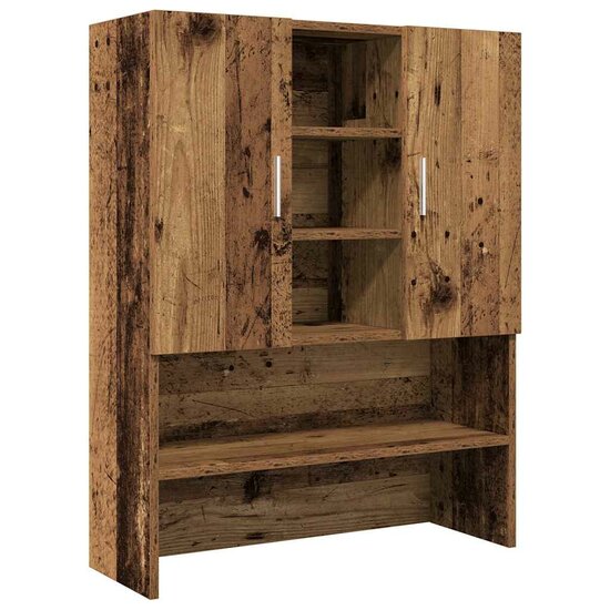 Wasmachinekast 70,5X25,5X90 Cm Kleurig Oud hout