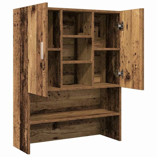 Wasmachinekast 70,5X25,5X90 Cm Kleurig Oud hout