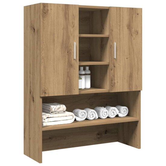 Wasmachinekast 70,5X25,5X90 Cm Artisanaal Eikenkleur artisanaal eikenkleurig