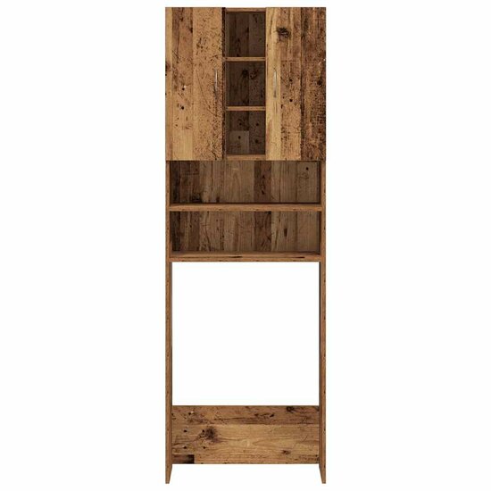 Wasmachinekast 64X25,5X190 Cm Kleurig Oud hout