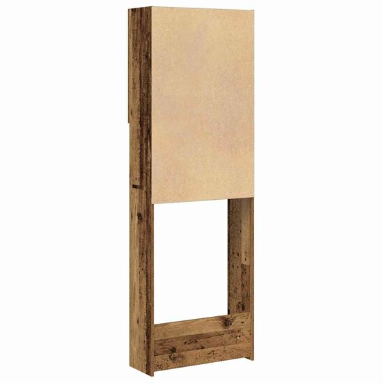 Wasmachinekast 64X25,5X190 Cm Kleurig Oud hout