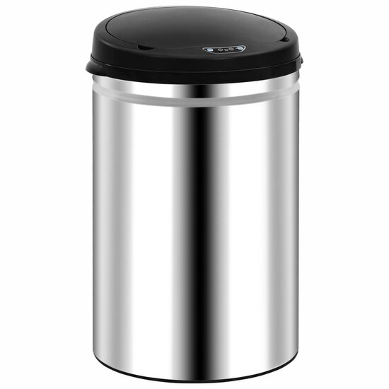 Prullenbak Met Automatische Sensor Roestvrij Staal 30 l Zilver