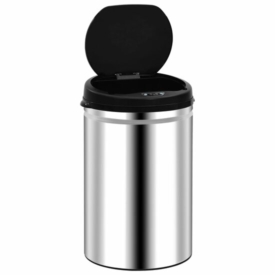 Prullenbak Met Automatische Sensor Roestvrij Staal 30 l Zilver
