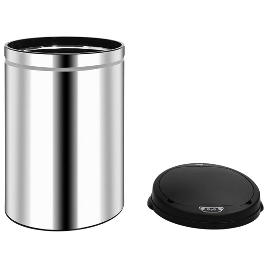Prullenbak Met Automatische Sensor Roestvrij Staal 30 l Zilver