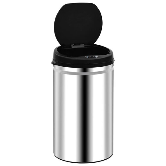 Prullenbak Met Automatische Sensor Roestvrij Staal 40 l Zilver