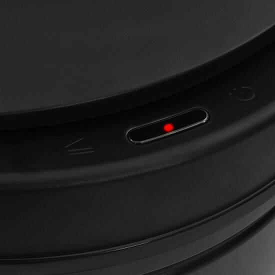 Prullenbak Met Automatische Sensor Koolstofstaal 60 l Zwart