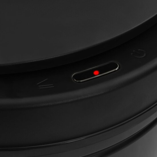 Prullenbak Met Automatische Sensor Koolstofstaal 80 l Zwart