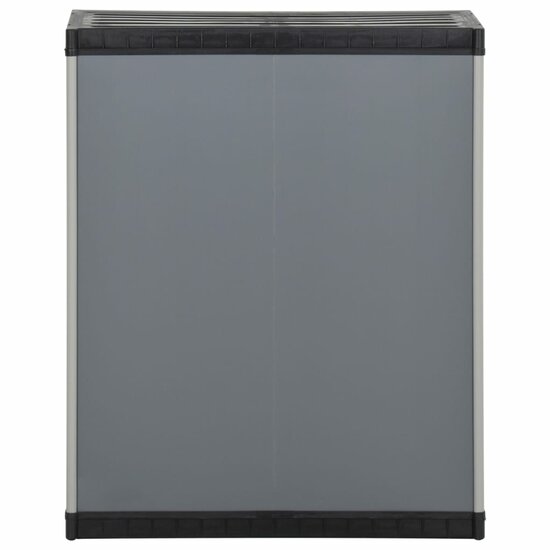 Tuinafvalkast 68X40X85 Cm Polypropeen Grijs En Zwart