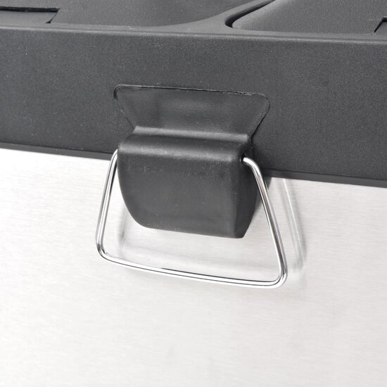 Pedaalemmer Voor Recycling 36 L Roestvrij Staal 2 x 18 l