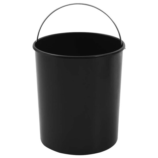 Keukenvuilnisbak Inbouw 8 L Roestvrij Staal 26.5 x 26.5 cm Zwart en zilver