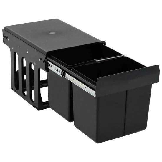Inbouwprullenbak Uittrekbaar Soft-Close 2 36 l 48 x 34.3 x 35.1 cm