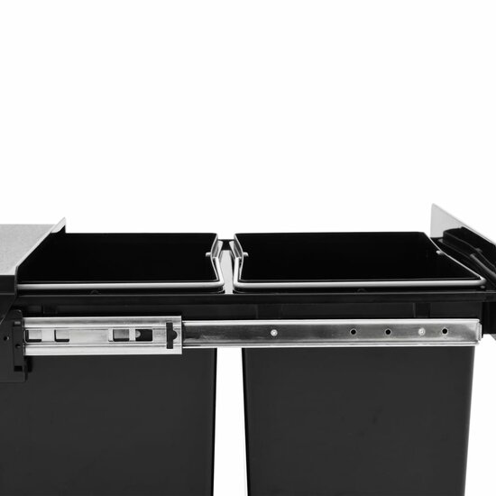 Inbouwprullenbak Uittrekbaar Soft-Close 2 36 l 48 x 34.3 x 35.1 cm
